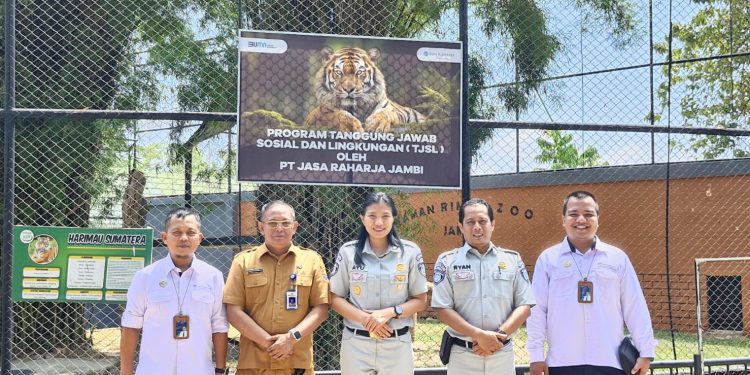 Jasa Raharja Jambi Gelar Program Tanggung Jawab Sosial dan Komitmen Bersama Pembayaran Pajak Kendaraan di UPTD Taman Rimba Jambi