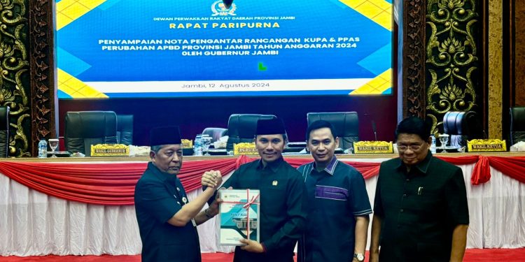 DPRD Provinsi Jambi Gelar Rapat Paripurna Penyampaian Nota Pengantar KUPA PPAS Perubahan 2024