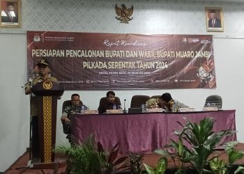 KPU Muaro Jambi Gelar RAKOR Persiapan Pencalonan Bupati dan Wakil Bupati Pada PILKADA Serentak Tahun 2024