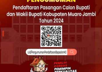 KPU Muaro Jambi Resmi Umumkan Jadwal Pendaftaran dan Persyaratan Calon Bupati dan Wakil Bupati