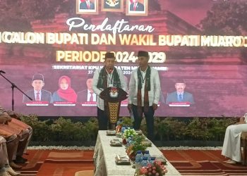 BBS-Junaidi Mahir Pasangan Pertama Mendaftar ke KPU Kabupaten Muaro Jambi