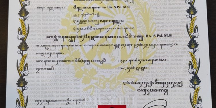 Waka DPRD Jambi Pinto Jayanegara Akan Dianugerahi Gelar Adat dari Sultan Pakubuwono XIII