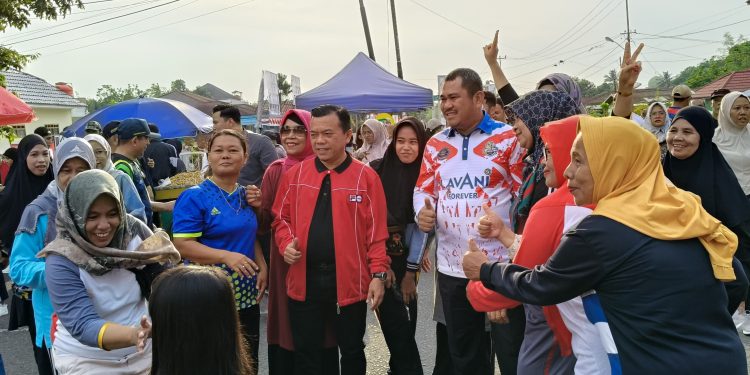 Kunjungi Bungo, Al Haris dan Mashuri Senam Bersama Warga