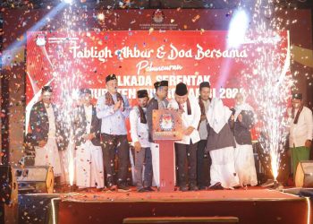 Sekda Budhi Hartono S. Sos MT Menghadiri Acara Launching PILKADA Serentak Kabupaten Muaro Jambi 2024