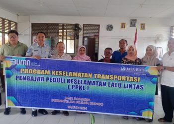 Jasa Raharja Muaro Bungo Gelar Sosialisasi “Pengajar Peduli Keselamatan Lalu Lintas” di SMA N 4 Muaro Bungo