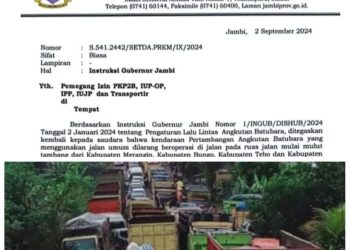 Jambi Butuh Pemimpin Yang Tegas Untuk  Tuntaskan Persoalan Angkutan Batu Bara