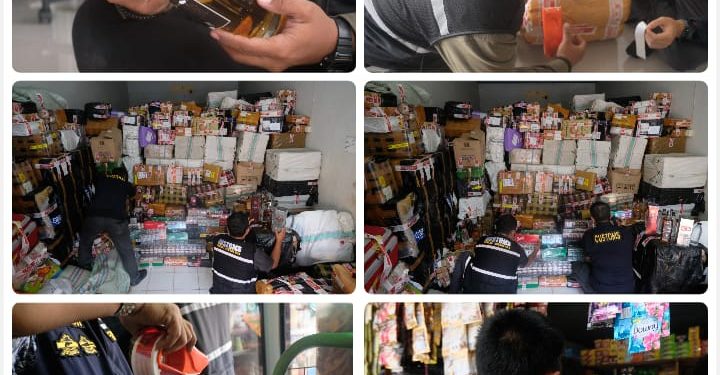 OPERASI BEA CUKAI JAMBI GEMPUR ROKOK ILEGAL DAN MINUMAN KERAS ILEGAL