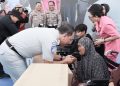 Peringati HUT ke-69 Lalu Lintas Bhayangkara, Korlantas Polri Bersama Jasa Raharja Gelar Bakti Sosial di Kuningan Jawa Barat