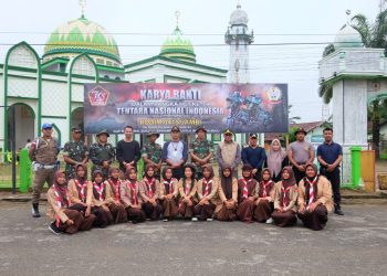 Pj. Bupati Muaro Jambi Hadiri Karya Bhakti dalam Rangka HUT TNI yg Ke-79 Kodim 0415/Jambi