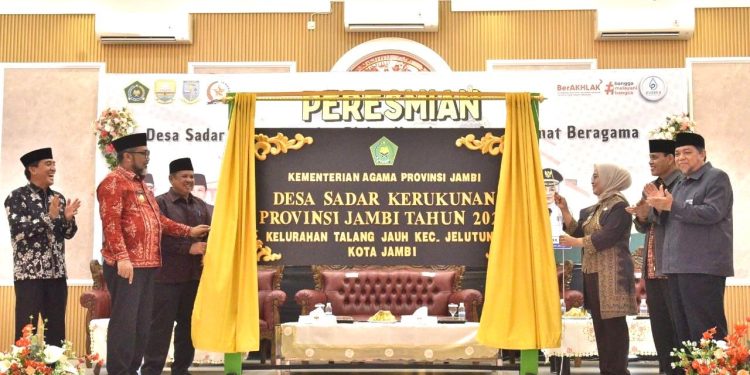 Ketua DPRD Kota Jambi KFA Hadiri Peresmian Desa Sadar Kerukunan