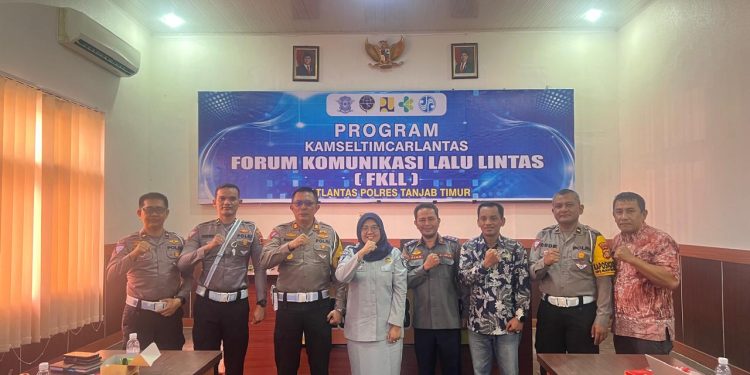 Jasa Raharja Jambi Gelar Forum Komunikasi Lalu Lintas di Tanjab Timur: Tingkatkan Sinergi Keselamatan Berkendara