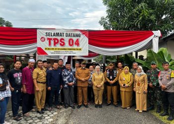 Sekda Sudirman bersama Walikota Jambi Tinjau Kesiapan Tempat Pemungutan Suara