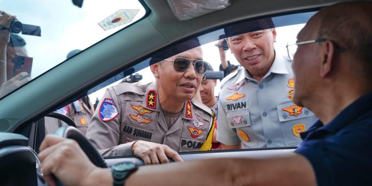 Dirut Jasa Raharja bersama Wamenhub, dan Kakorlantas Polri Gelar Tinjauan Arus Mudik dan Libur Nataru di Tol Jogja-Solo