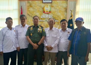 Danrem 042/ GAPU Sambut Hangat Kunjungan Kerja Pengurus PWI Jambi