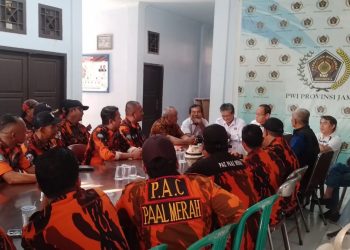 Pemuda Pancasila Kota Jambi Kunjungi Sekretariat PWI Jambi, Tanya Soal Tugas Wartawan
