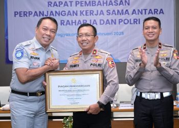 Perpanjangan Nota Kesepahaman dan Perjanjian Kerja Sama PT Jasa Raharja dengan POLRI Untuk Meningkatkan Kepatuhan, Keselamatan Masyarakat di Bidang Transportasi, dan Pelayanan Santunan