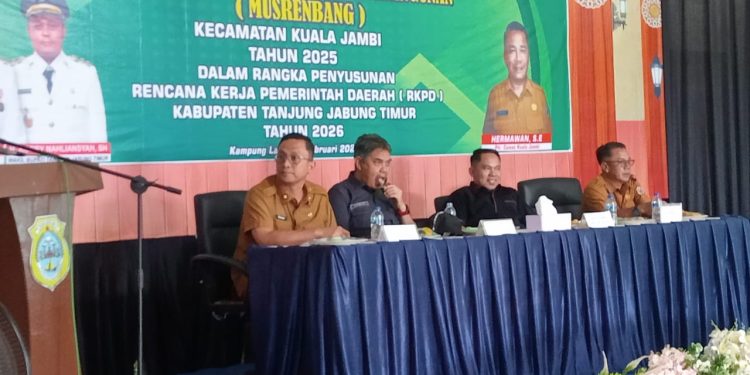 Anggota DPRD Tanjung Jabung Timur Hadiri RKPD di Kecamatan Kuala Jambi