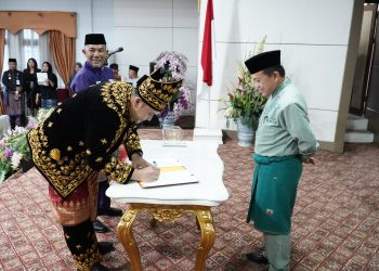 Hadiri Sertijab, Gubernur Al Haris Tekankan Pembangunan di Kabupaten Merangin