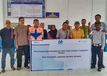 Jasa Raharja Cabang Muara Bungo Mengadakan Pelatihan Pertolongan Pertama Gawat Darurat (PPGD) di Terminal Tipe A Muara Bungo