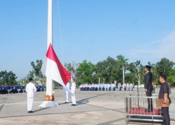 Wakil Bupati Muaro Jambi, Junaidi H. Mahir Menjadi Inspektur Upacara Memperingati Hari Lahir Pancasila
