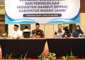 Bupati Muaro Jambi Hadiri Sosialisasi Penyusunan Dokumen Rencana Perlindungan dan Pengelolaan Ekosistem Gambut (RPPEG)