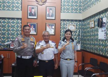 Kakanwil  Jambi Sinergi Keselamatan  Lalu  Lintas  Bersama  Dirlantas  Polda  Jambi dan  Kadishub Provinsi Jambi