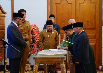 Sekda Sudirman Lantik Pejabat Administrator, Pengawas, dan Fungsional di Lingkup Pemprov Jambi