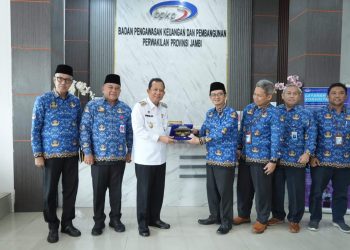 Bupati Muaro Jambi,Dr. Bambang Bayu Suseno,SP.MM.M.Si Audiensi Bersama Kepala Perwakilan Badan Pengawasan Keuangan dan Pembangunan (BPKP) Provinsi Jambi