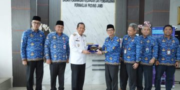 Bupati Muaro Jambi,Dr. Bambang Bayu Suseno,SP.MM.M.Si Audiensi Bersama Kepala Perwakilan Badan Pengawasan Keuangan dan Pembangunan (BPKP) Provinsi Jambi