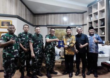 Bupati Muaro Jambi Terima Kunjungan Kunjungan Tim dari Pusterad dalam rangka kegiatan Pulsaji Datater T.A 2025 Wilayah Korem 042/Gapu Jambi