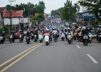 Semarak Sunmori Merdeka 2025: Gubernur Al Haris Riding Bersama Biker Jambi