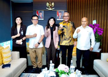 Meutya Hafid Sambut Kunjungan Ketua PWI Terpilih, Ahmad Munir Beserta Rombongan di Kantor Kementrian KOMDIGI