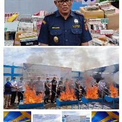 KPPBC Jambi Musnahkan 3,25 Juta Batang Rokok Ilegal Senilai Rp2,5 Miliar