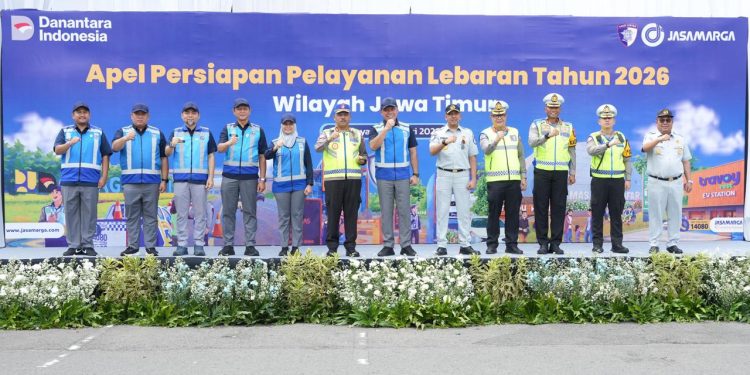 Jasa Raharja Hadir di Apel Persiapan Pengamanan Lebaran 2026 Wilayah Jawa Timur, Perkuat Sinergi Pengamanan Periode Arus Mudik dan Balik