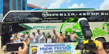 Dukung Mudik Aman, Kepala Jasa Raharja Jambi Hadiri Pelepasan Program Mudik Presisi Bersama Kapolda