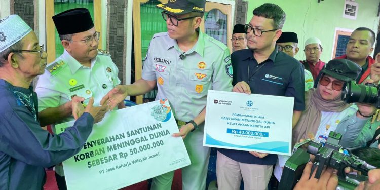 Gercep! Tak Sampai 24 Jam, Jasa Raharja Jambi Serahkan Santunan Rp 50 Juta ke Ahli Waris Korban Laka Kereta Bekasi