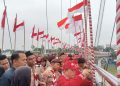 Semarak HUT ke-81 RI, Bank Jambi Dukung Pengibaran 1.000 Bendera di Gentala Arasy