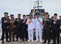 Nuansa Maritim HUT RI ke-81: 40 Kapal Nelayan dan Kapal Bea Cukai Gelar Upacara di Sungai Pengabuan