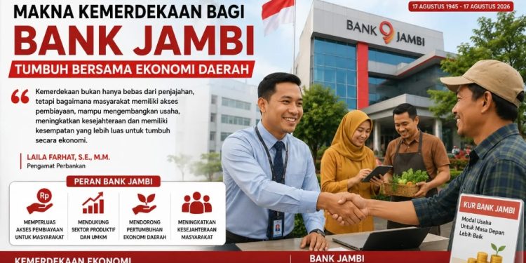 Makna Kemerdekaan Ekonomi: Bank Jambi Didorong Perkuat Pembiayaan UMKM dan Sektor Produktif