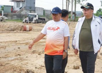 Ketua DPRD Kota Jambi Tinjau Progres Kolam Retensi Paal V