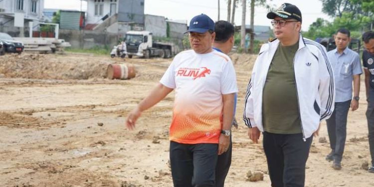 Ketua DPRD Kota Jambi Tinjau Progres Kolam Retensi Paal V